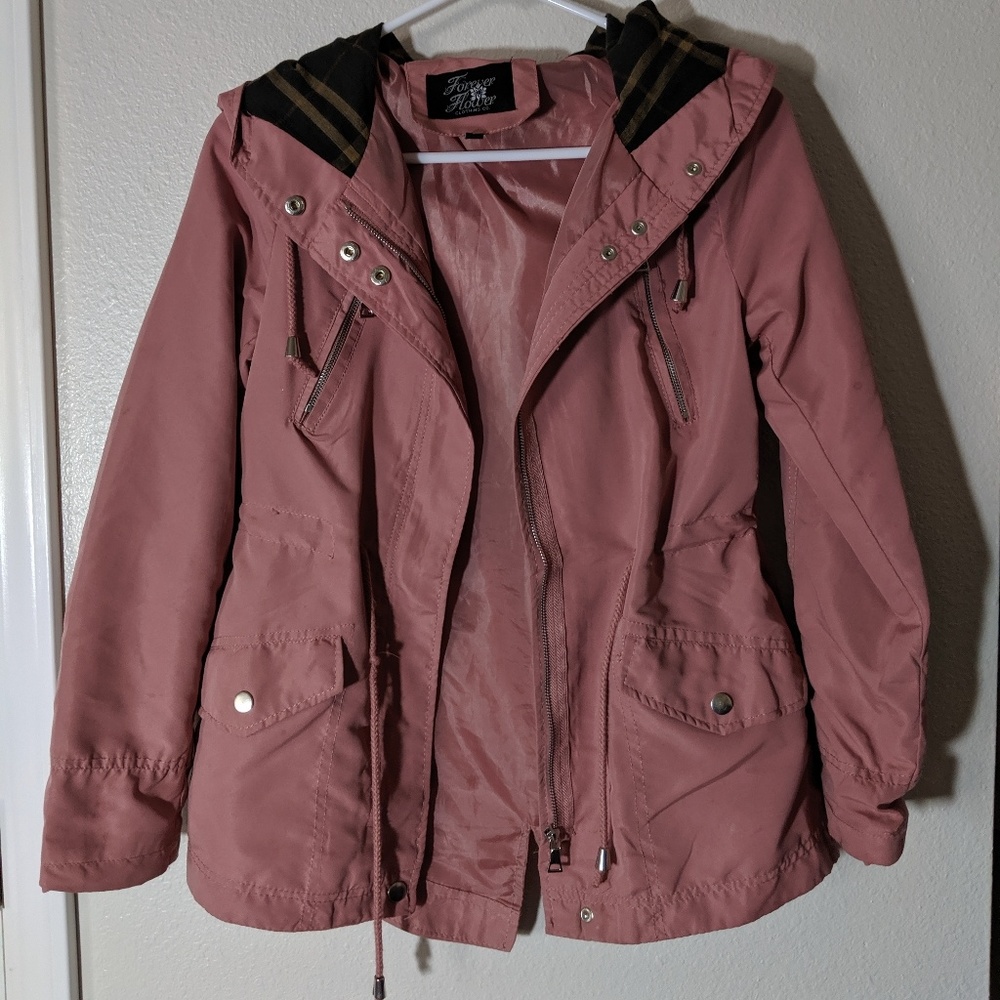 Mauve pink fall jacket